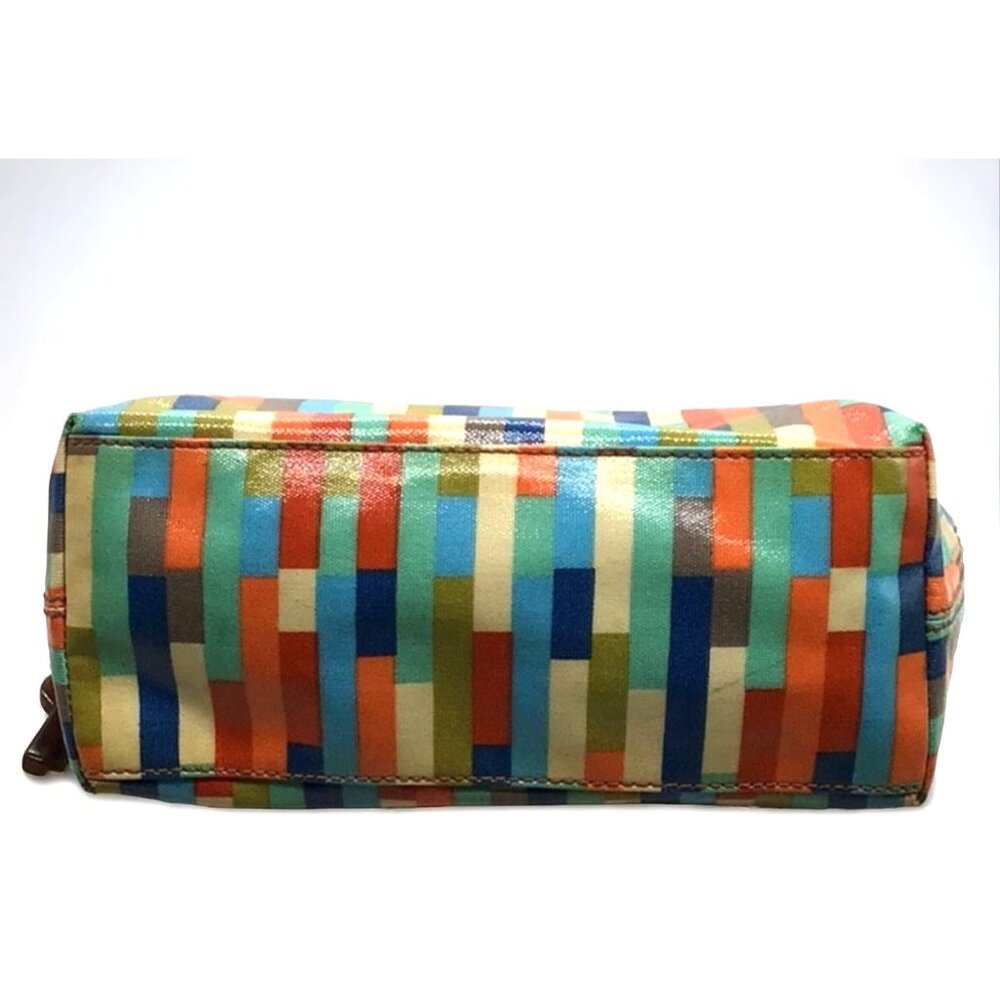 Fossil Multi-Color Stripe Coated Canvas & Leather… - image 7
